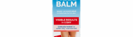 Front View of the Packaging for the New Look of Flexitol Heel Balm