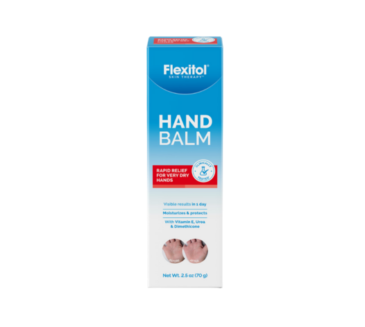 Front view of Flexitol Hand Balm retail carton, 70 g (2.5 oz)